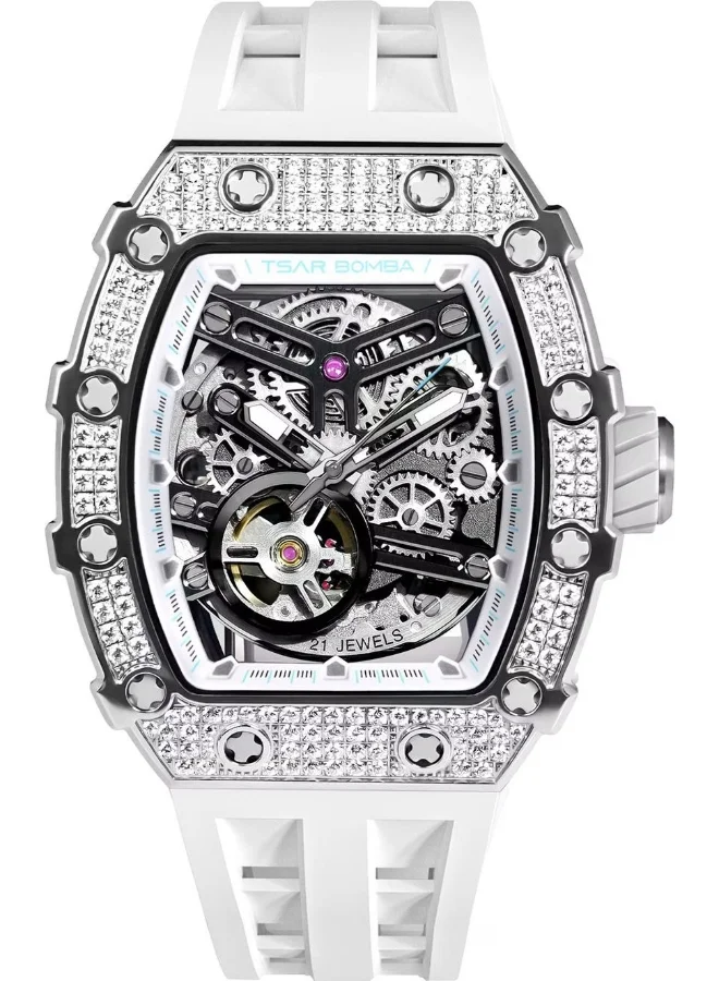 Men's Rubber Automatic Watch TB8208D-05 - 43.5x50.5 mm